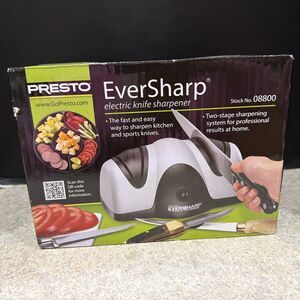 PRESTO EverSharp Electric Knife Sharpener 08800 Two Stage System - NEW